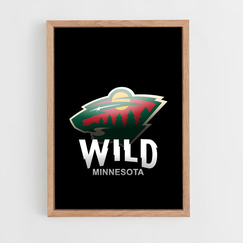 Poster Minnesota wild cri – affiche Hockey sur glace (vue 4)